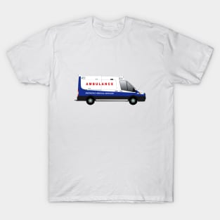 Blue White Transit Ambulance T-Shirt